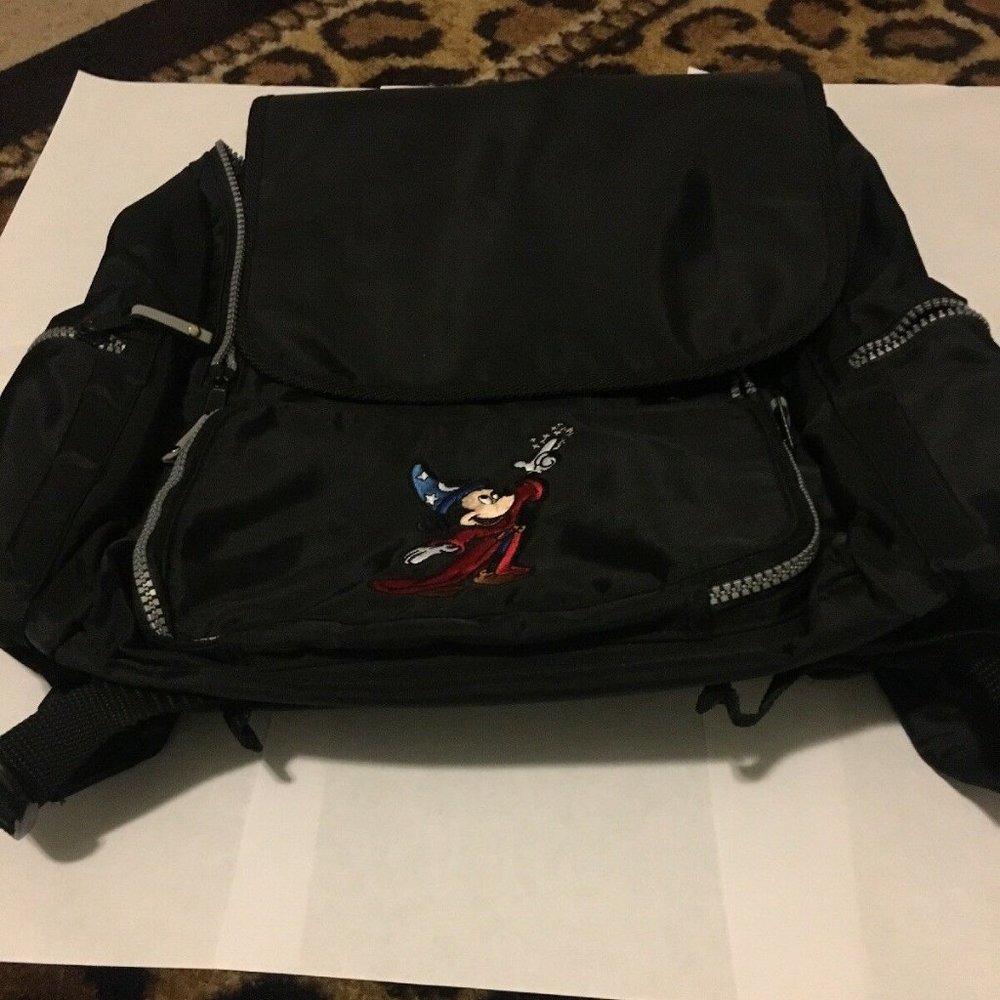 Walt Disney World Kids Backpack Collectibles Black Nylon Mickey Mouse Bag
